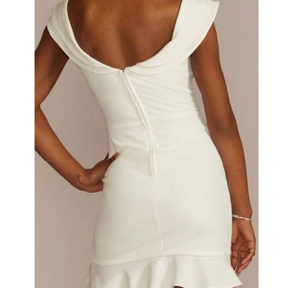 CITY TRIANGLES Womens Stretch Crepe  Cocktail Dress Prom Graduation - Picture 5 of 7